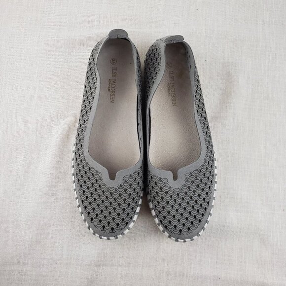 Ilse Jacobsen Tulip Ballet Flats Slip On Gray Comfort Shoes Size 36 US 5.5-6 - Picture 2 of 8